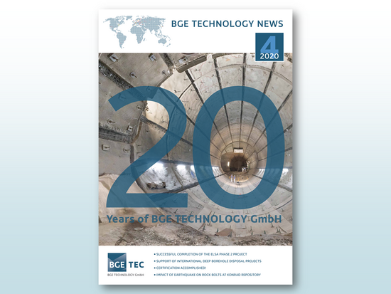 Cover des vierten Newsletter der BGE Technology GmbH